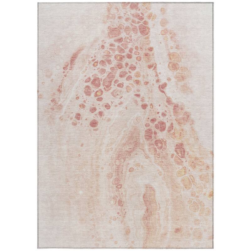HomeRoots Abstract Transitional Rectangle Outdoor Rug