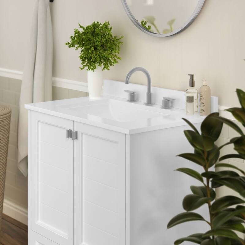 Bathroom Vanity with Undermount Sink, Cabinet, and Drawer