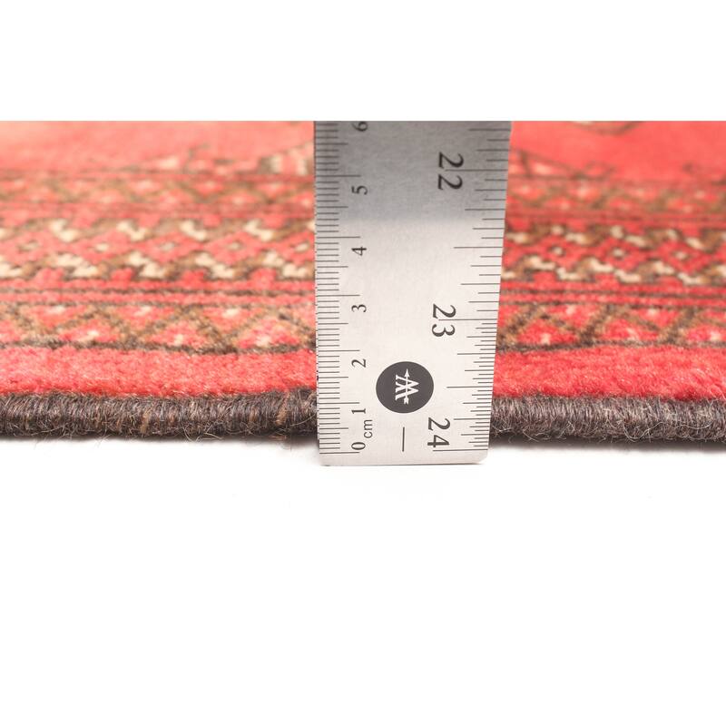 ECARPETGALLERY Hand-knotted Baluch Red Wool Rug - 3'3 x 4'10