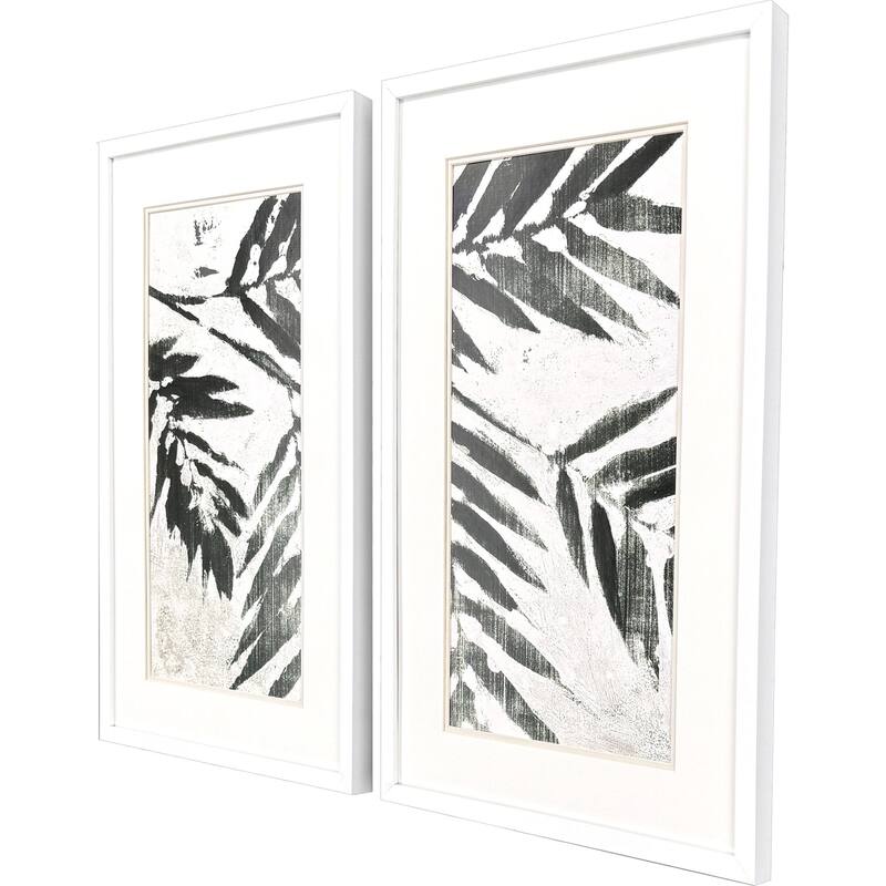 Paragon Revel Leaves Framed Art - Set of 2