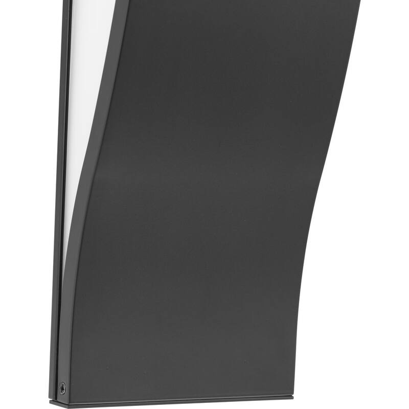 Curvity LED Collection 24 in. Black Modern 3CCT Integrated LED Linear Vanity Light - 24 in x 3.94 in x 4.53 in