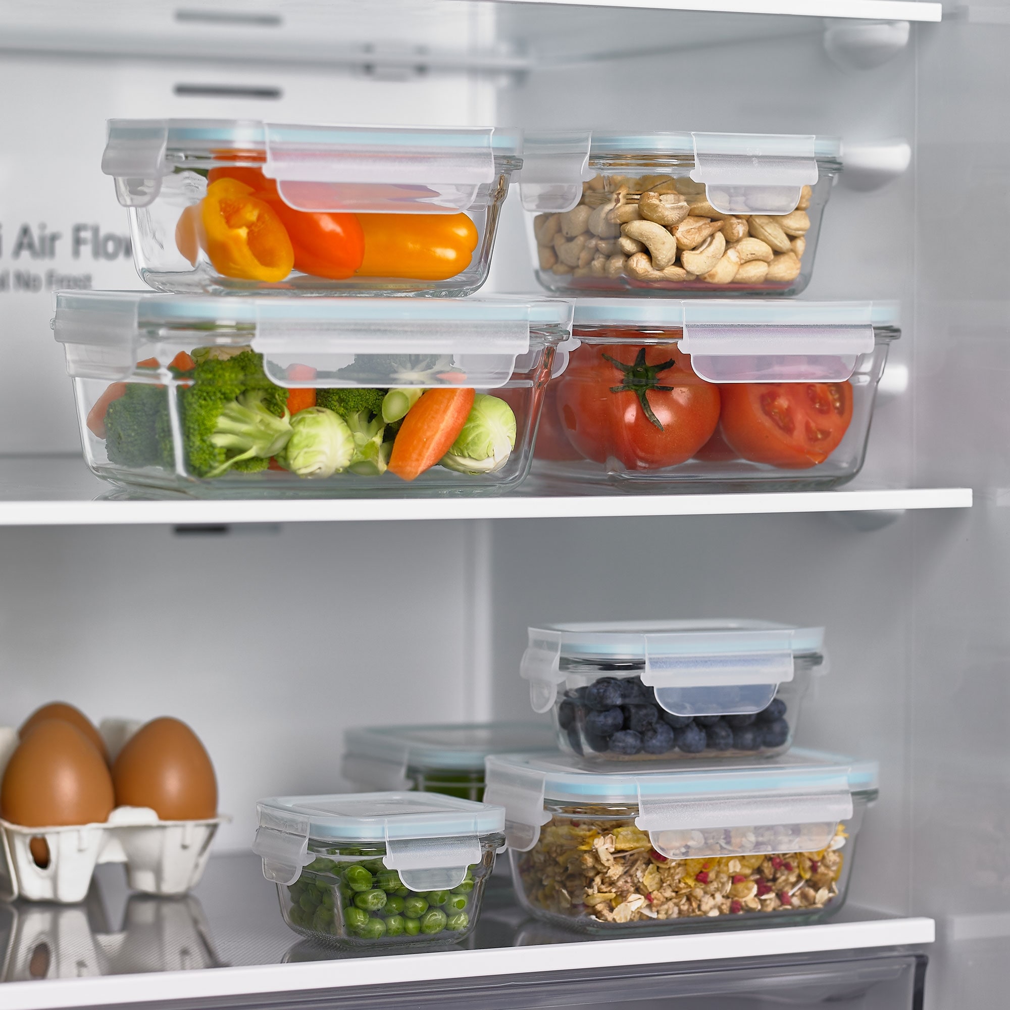 Glasslock Oven and Microwave Safe Glass Food Storage Containers 28 Piece Set - Thumbnail 3