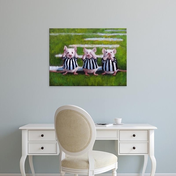 Easy Art Prints Lucia Heffernan's 'Three Blind Mice' Premium Canvas Art