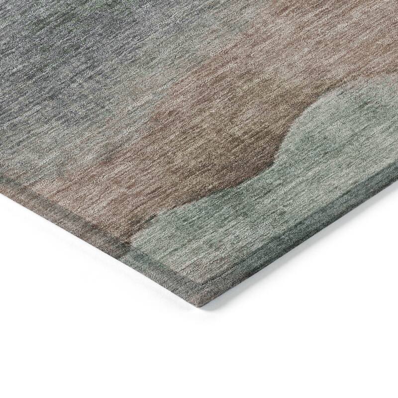 HomeRoots Abstract Transitional Rectangle Outdoor Rug