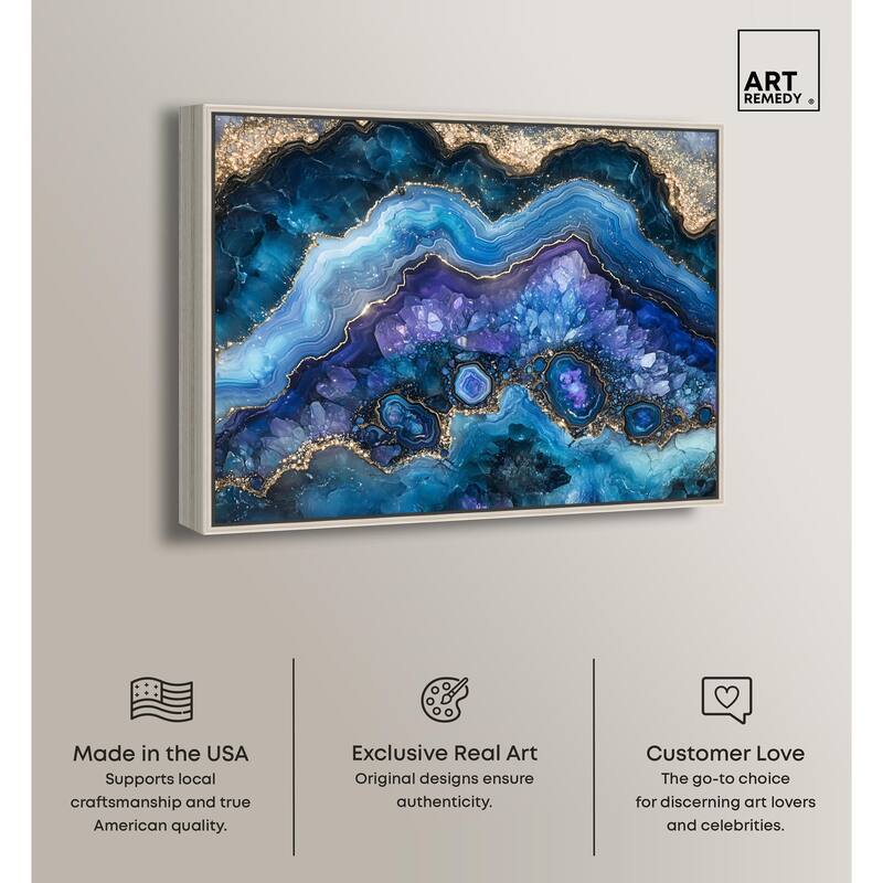 Galactic Geode II Canvas by Art Remedy