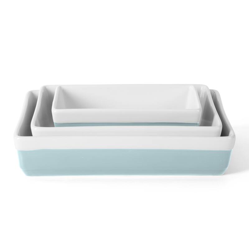 Martha Stewart 3 Piece Ceremic Bakeware Baker Set