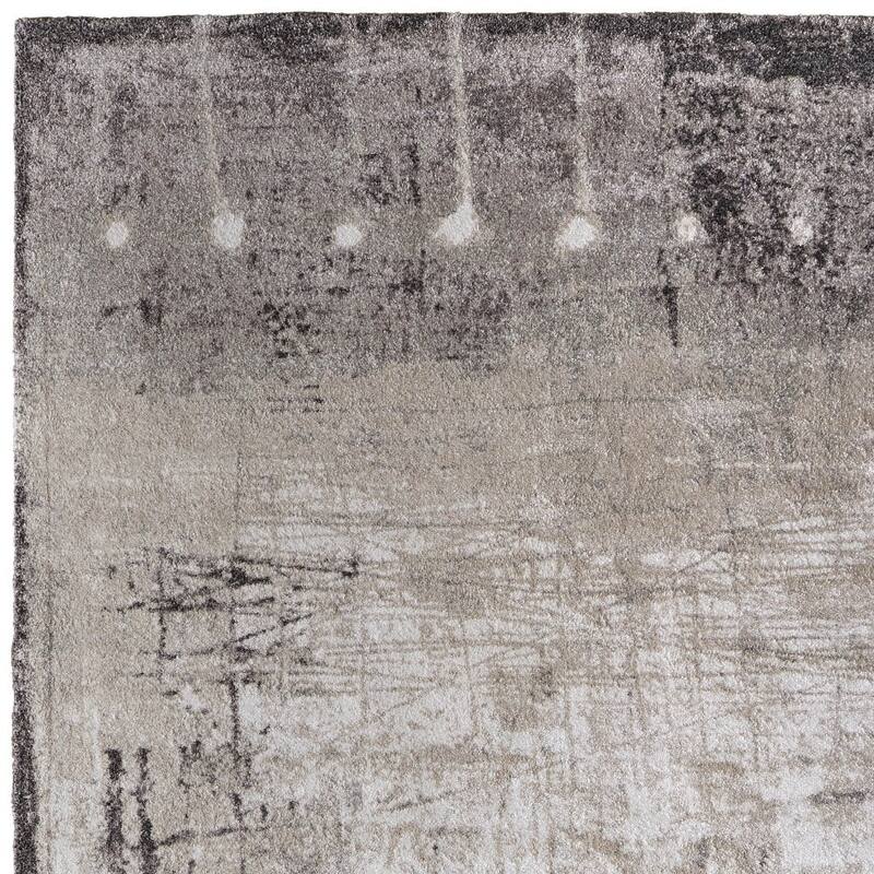 HomeRoots Abstract Industrial Rectangle Area Rug