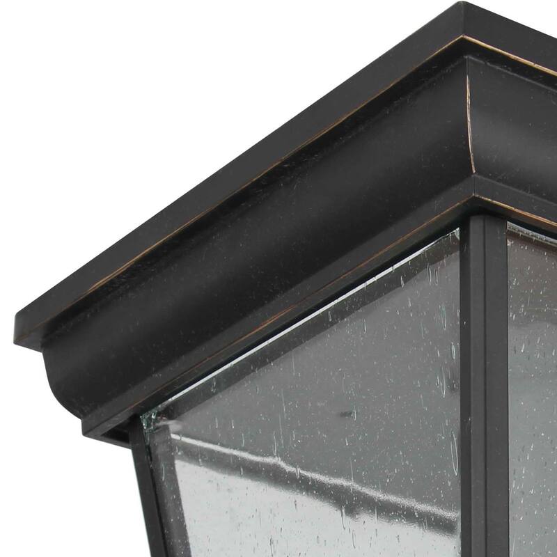 1 Light Outdoor Ceiling Lantern in Imperial Black - Imperial Black
