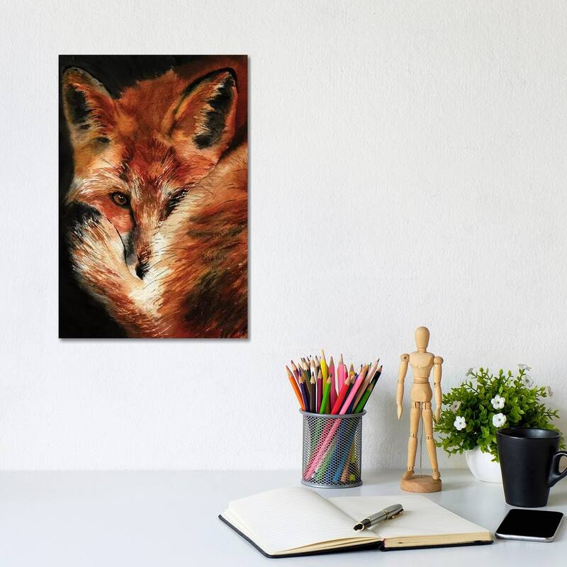 iCanvas "Fox Dreams" by Rachel Parker Canvas Print - 12x8x0.75