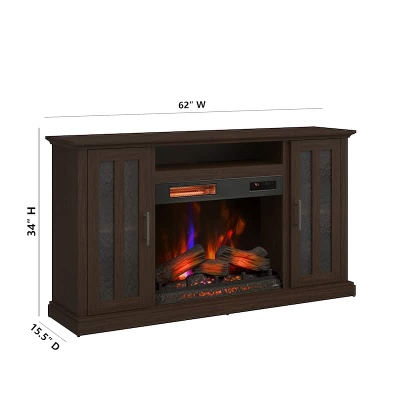 duraflame® Electric Fireplace TV Stand, Stromburg Oak