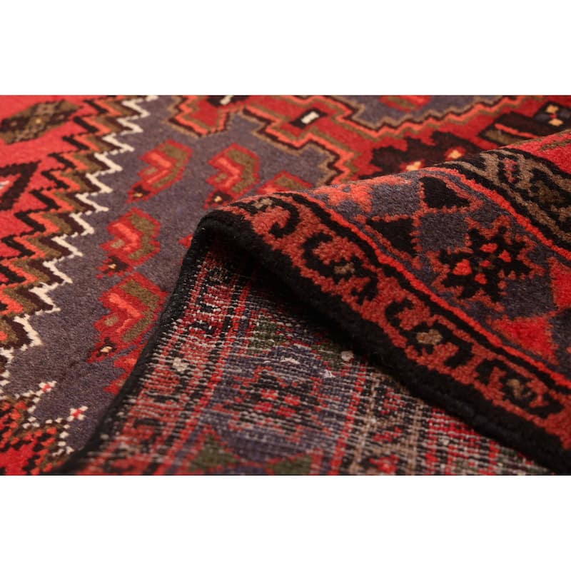 ECARPETGALLERY Hand-knotted Andelz Red Wool Rug - 3'3 x 4'10