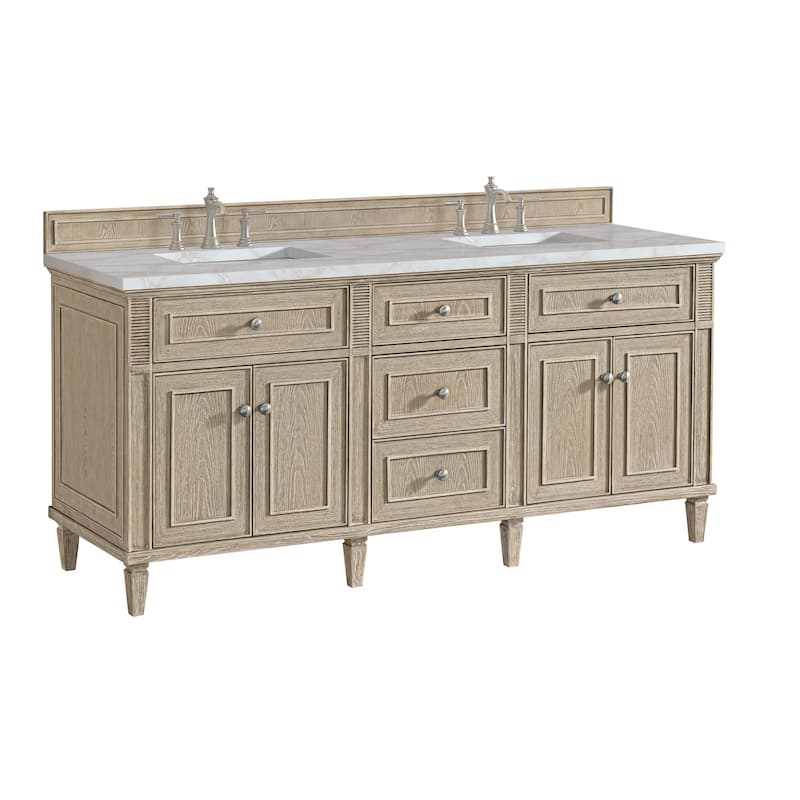 James Martin Vanities 424-V72-3VSL Lorelai 72" Double Basin Wood