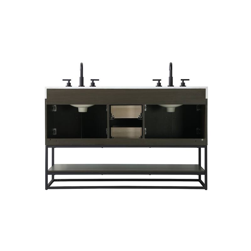 Elegant Lighting VF29254D Caroline 54" Free Standing Double Basin