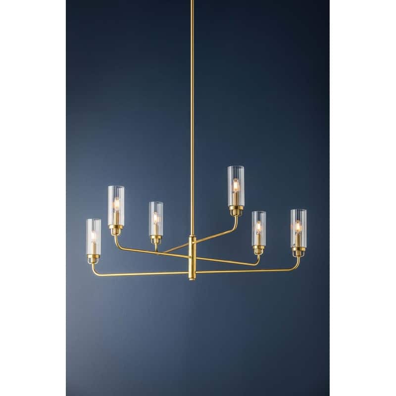 Hudson Valley Lighting 9306 Halifax 6 Light 48" Wide Chandelier