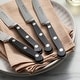preview thumbnail 3 of 3, Henckels CLASSIC 4-pc Steak Knife Set - Black