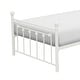 preview thumbnail 4 of 3, Twin Platform Bed with Open Slatted Frame and Ball Finials