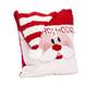 Glitzhome 14"L Hooked 3D Christmas Pillow