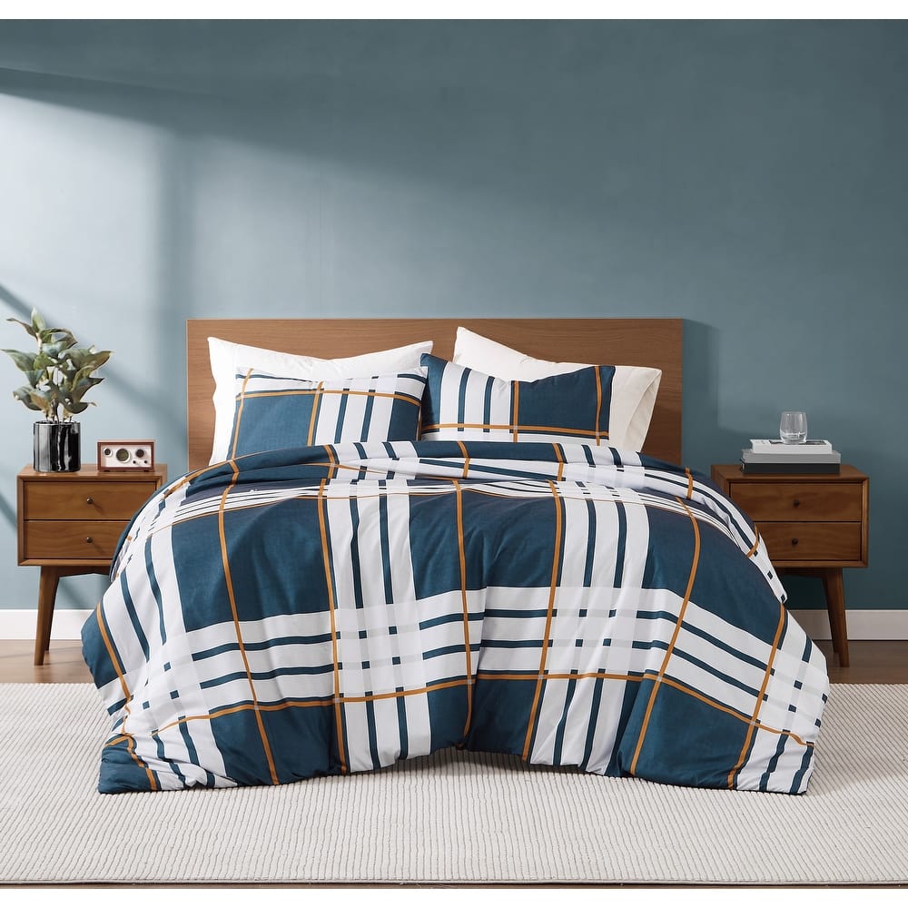Truly Soft Henry Plaid 3 Piece Duvet Set