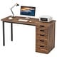 preview thumbnail 17 of 36, 47-inch Computer Desk with 5-drawer, Wood and Metal Writing Desk for Study Living Room
