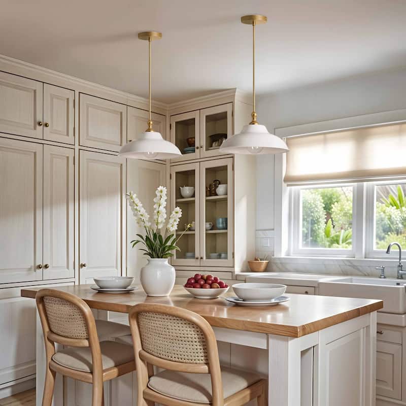 Tresor Pendant Light - White - 12"
