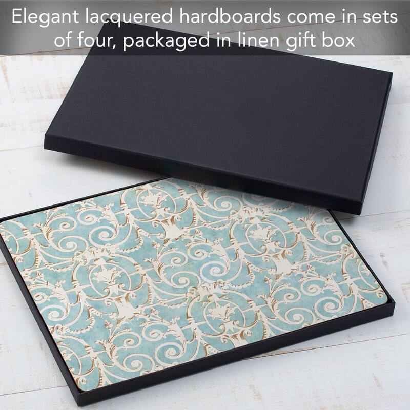 Hardboard Placemat, Elegant Romance, Set of 2, Made in the USA