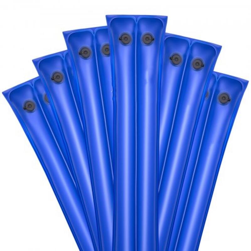 6-Pack Winter Pool Cover Water Bags with 26 Gauge Dual-Chamber PVC Tubes Heavy-Duty Leak-Proof Seams - 93.70 x 11.81 inch