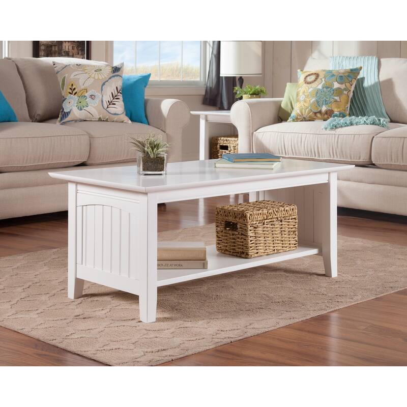 AFI Nantucket 3-Piece Coffee Table Set - White