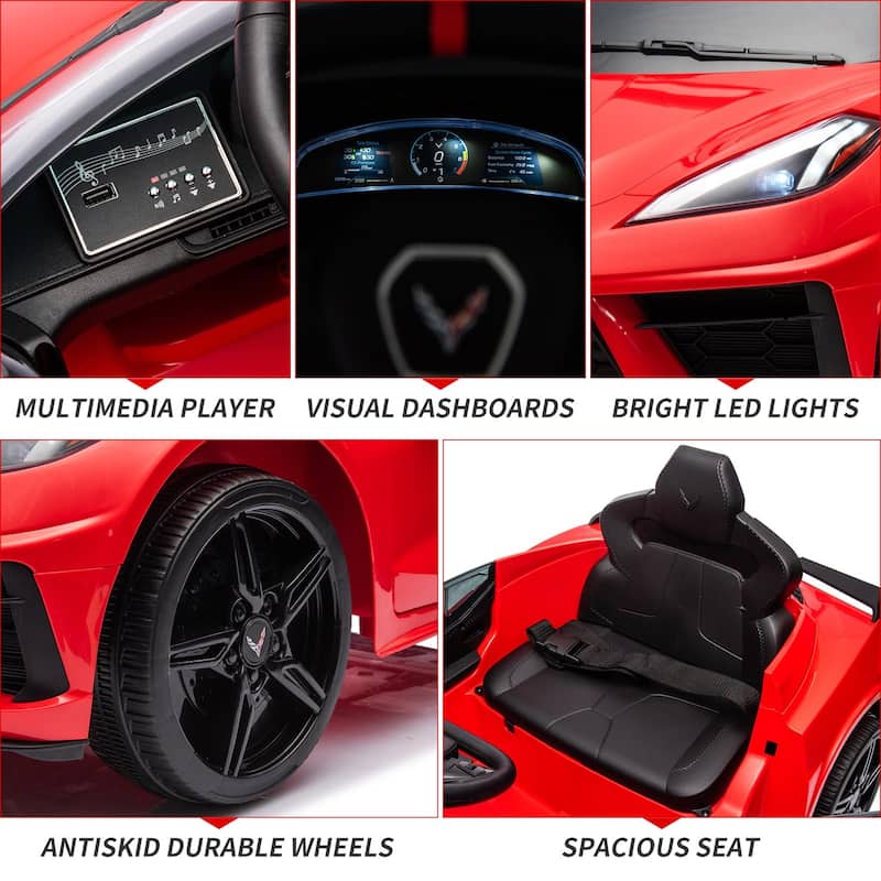 12V Kids Ride on Car Licensed Corvette