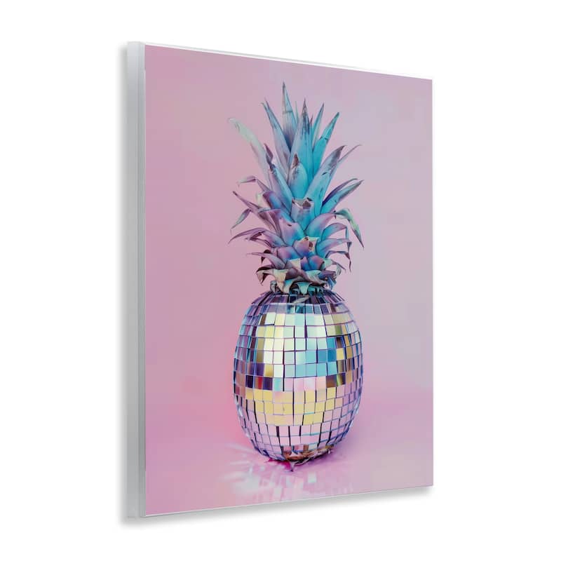 Stupell Dazzling Disco Ball Pineapple Wall Plaque Art Design By Arlington Prints