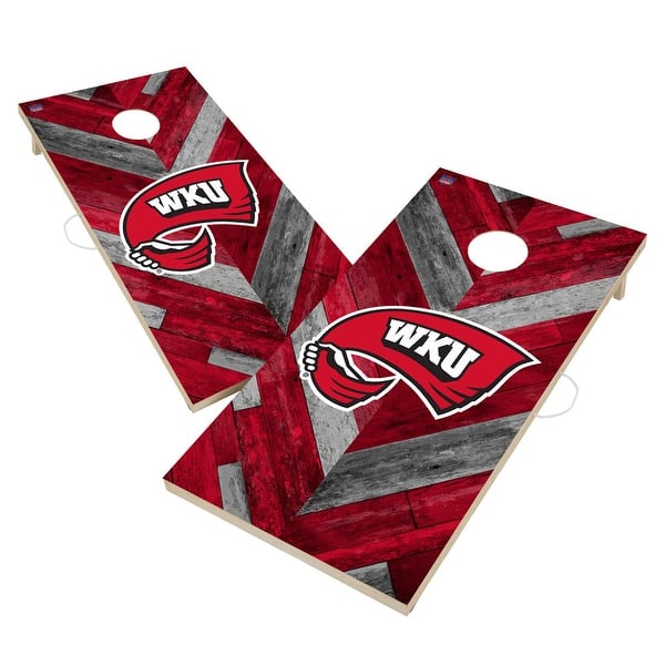 slide 2 of 6, Western Kentucky University Hilltoppers WKU Cornhole Board Set 16 Years and Up