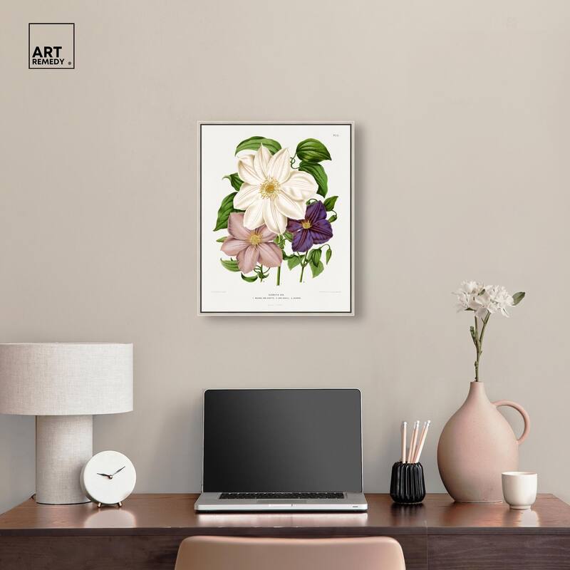 Clematis Canvas by Art Remedy