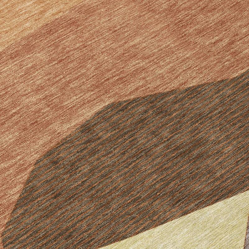 Machine Washable Indoor/ Outdoor Modern Dacono Chantille Rug