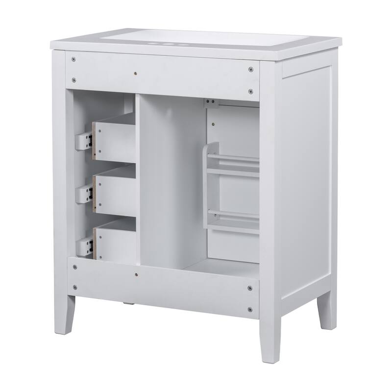 GDFStudio - Nathan Refined Full-Size Bathroom Vanity with Structured Storage