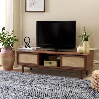 SAFAVIEH Home Aino 2 Door Media Stand - 53Wx15Dx16H
