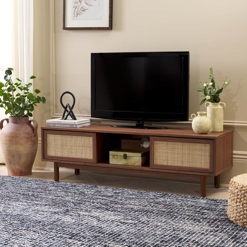 SAFAVIEH Home Aino 2 Door Media Stand - 53Wx15Dx16H