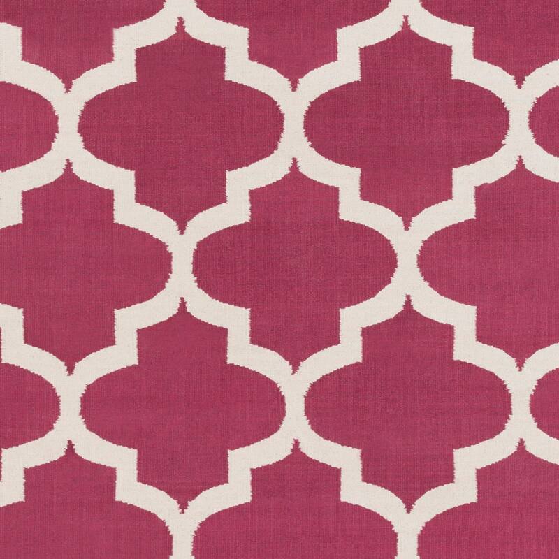 Hand-Woven Madison Moroccan Trellis Cotton Rug