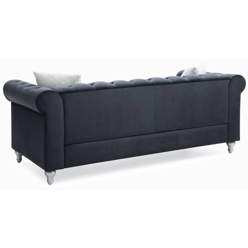 Velvet Multiple Cushions sofa with 3 seats