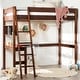 preview thumbnail 4 of 35, Walker Edison Solid Wood Twin Loft Bed with Desk