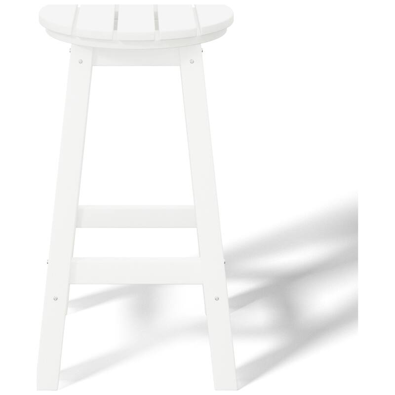 Laguna Hdpe All Weather Outdoor Patio 24" Round Counter Stool