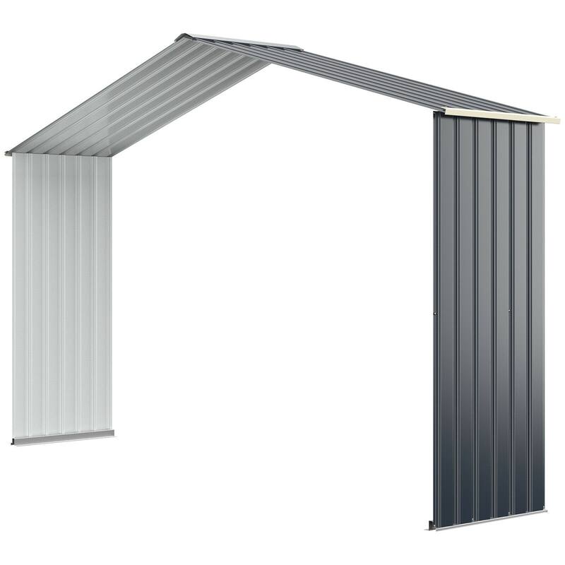 Costway Outdoor Storage Shed Extension Kit for 7/9.1/11.2 ft Shed