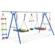 preview thumbnail 7 of 5, 5 In 1 Outdoor Toddler Swing Set For Backyard, Playground Swing Sets With Steel Frame, Multifunction Playsets For Kids With Clim