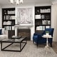 preview thumbnail 5 of 20, Silver Aluminum Metal Small Turned Accent Table with Scroll Legs