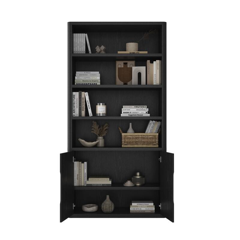 Manhattan Comfort Rivington Modern 40 In Bookcase Cabinet