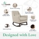 preview thumbnail 14 of 53, Little Seeds Sophie Mid-Century Rocker with Lumbar Pillow