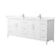 Option White / White Cultured Marble Top / Brushed Nickel