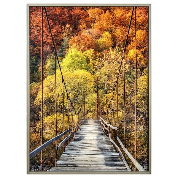 Yosemite Home Decor Glass Wall Art Woodlands - Overstock - 32943502