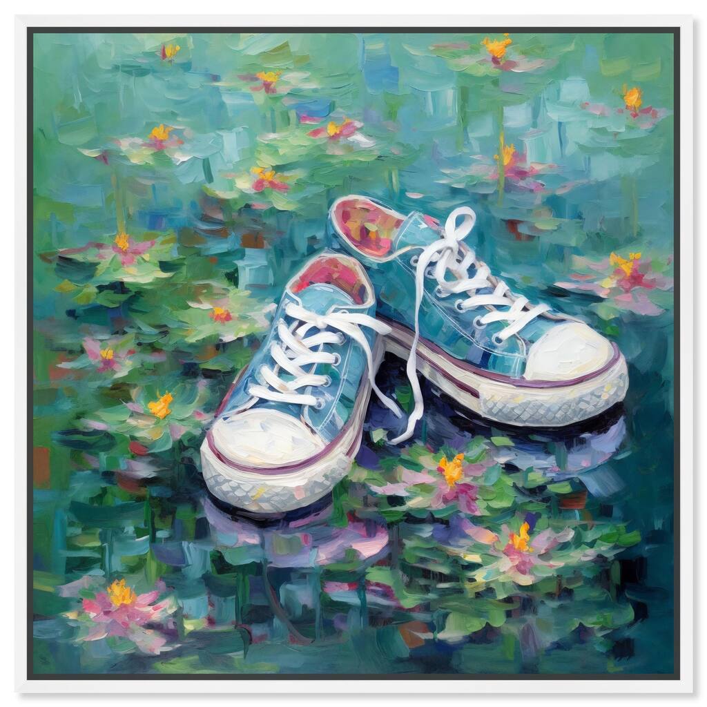 Lily Pad Sneakers II Canvas by Art Remedy