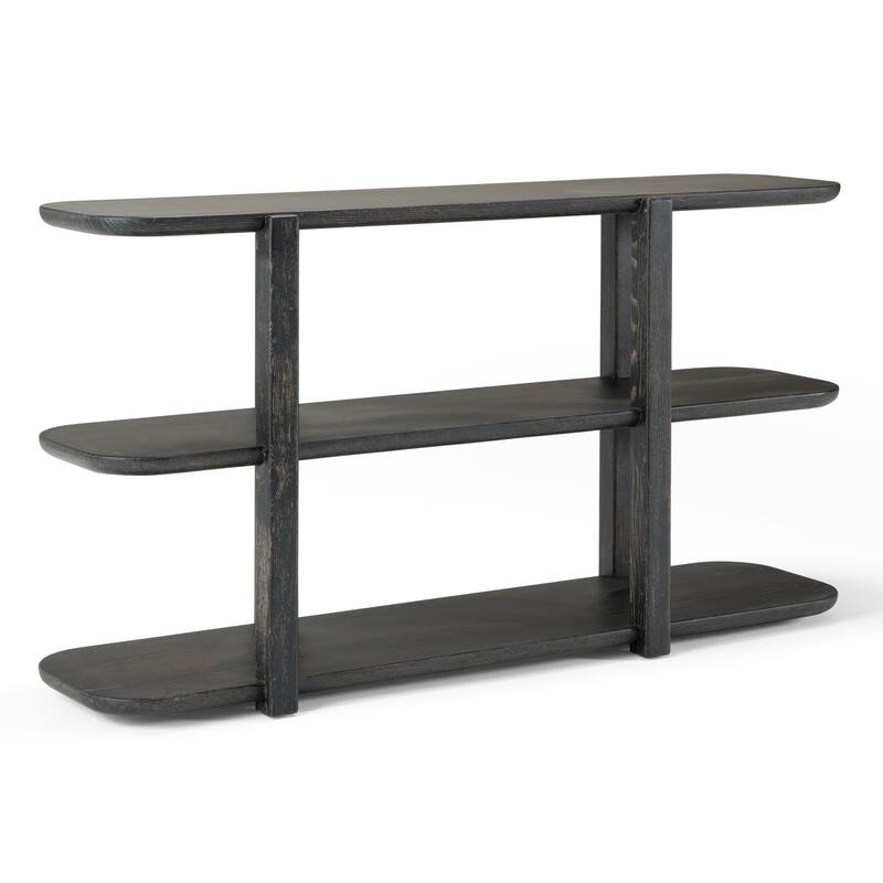 Modrest Noah Modern Dark Brown Bookshelf