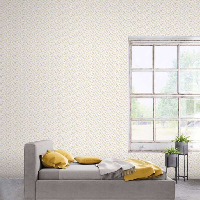 Galerie Wallcoverings Miniatures 3 Collection Mini Magnolia Matte Finish Vinyl on Non-woven Wallpaper Roll