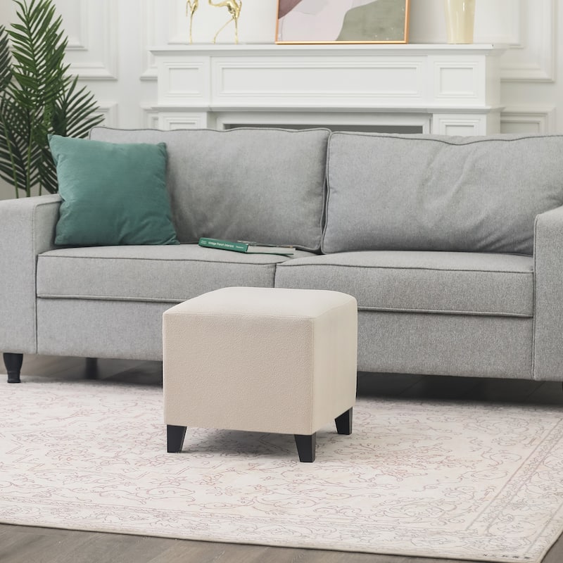 Adeco Simple British Style Passionate Cube Ottoman Footstool